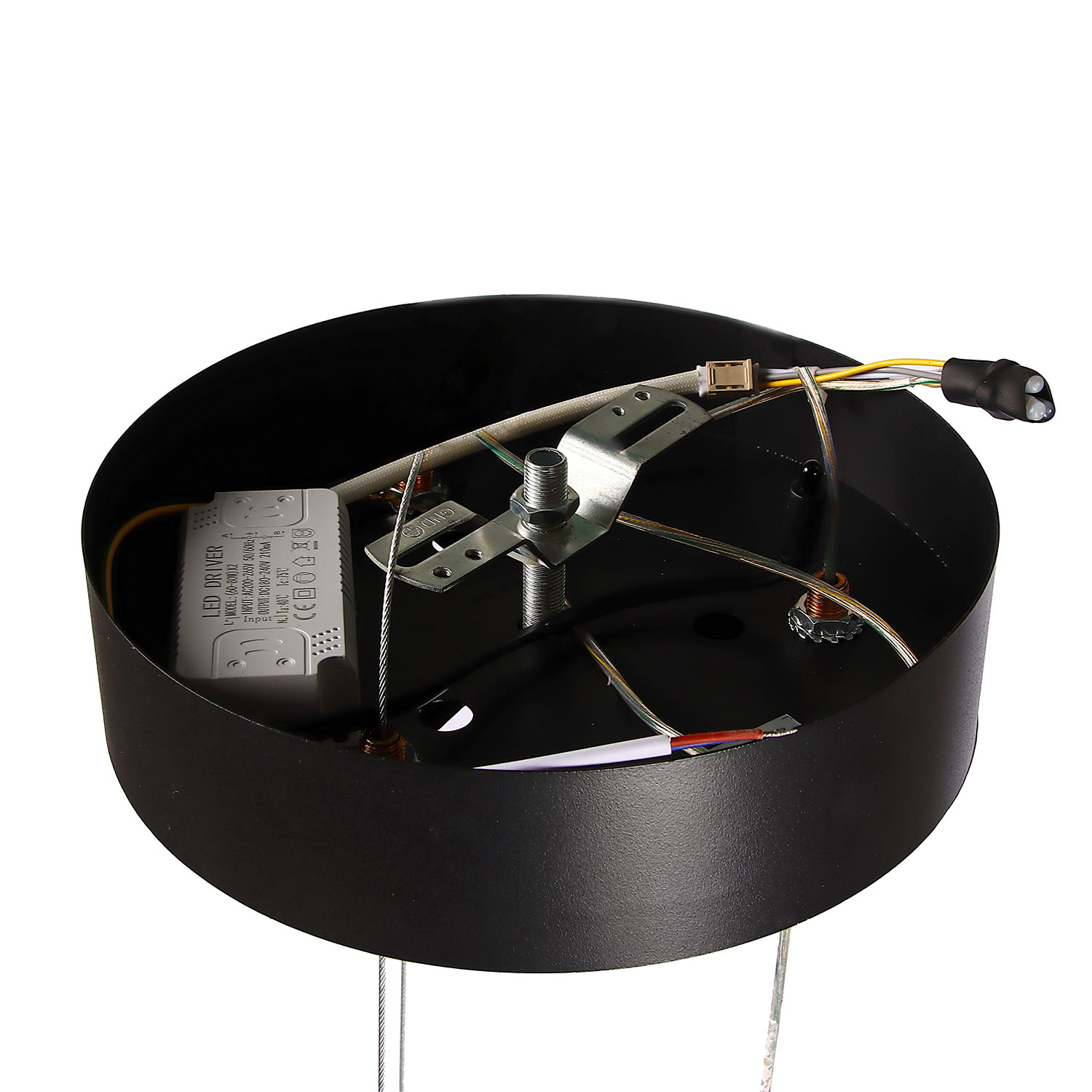 Светильник подвесной светодиодный 9260 H/130W gold 530 мм 3 реж., пульт S=25м2  VERNER LIGHTING *1