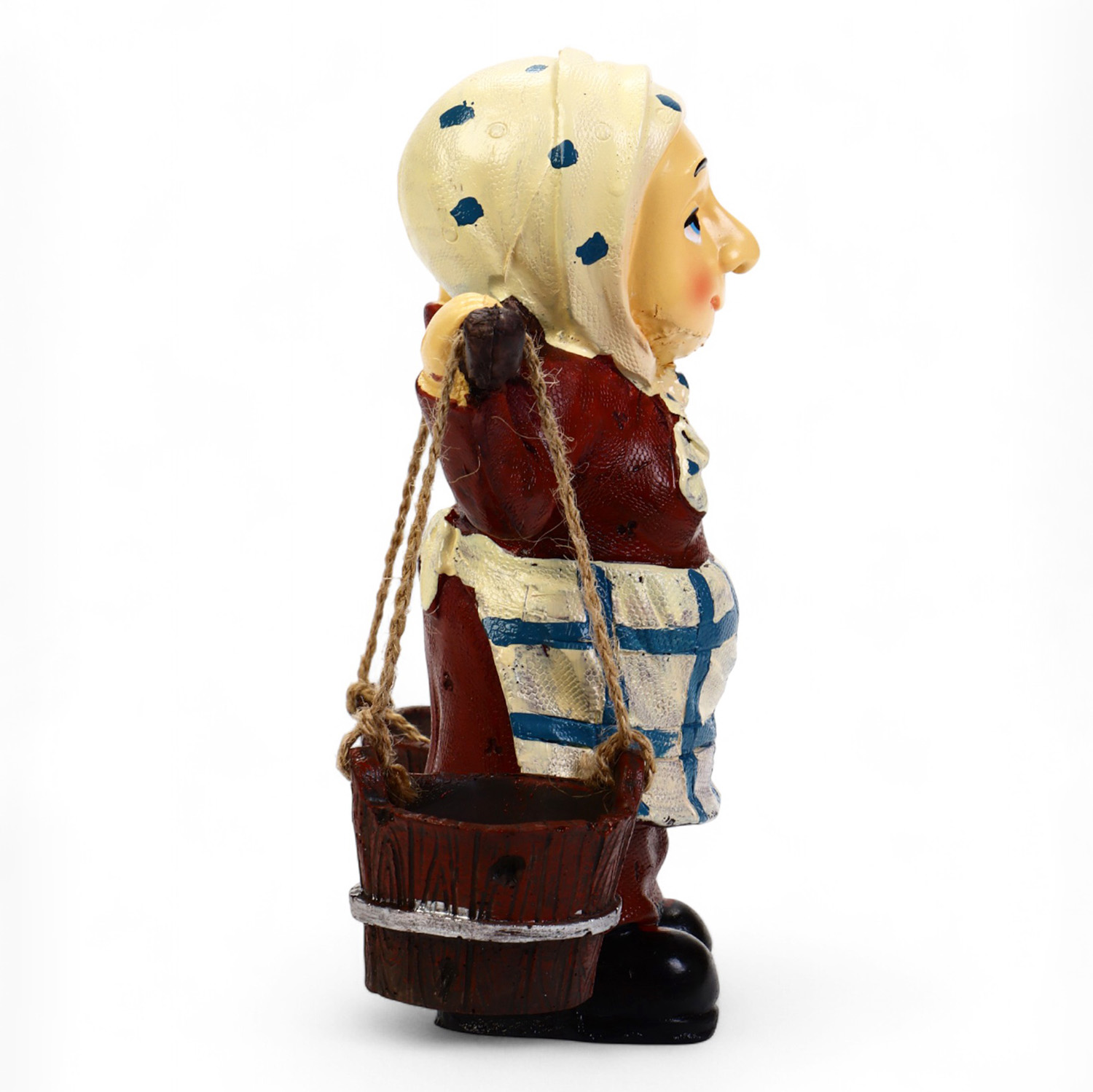 Садовая фигура "Бабушка с ведрами" 20х7х19см   10774242