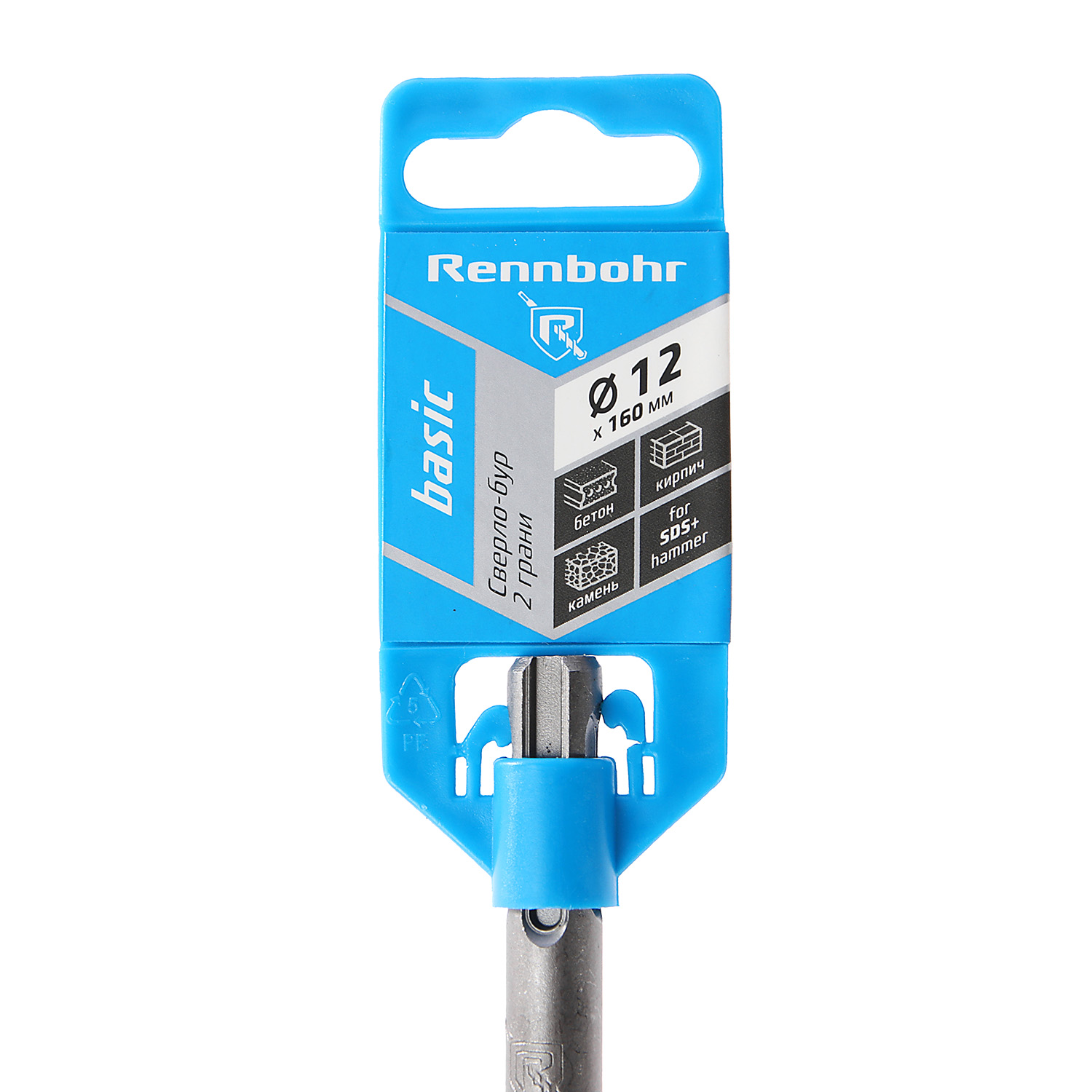 Бур по бетону 12*160мм SDS-plus 2 грани арт.691216 Rennbohr Basic *1/25/200