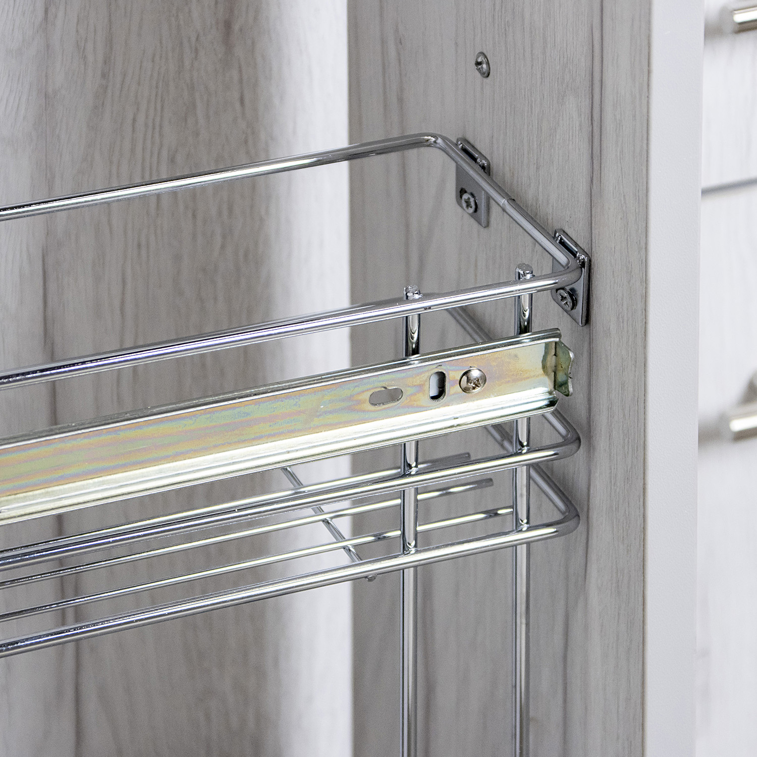 Шкаф напольный бутылочница 200х850х600 мм BROZEX-WOOD Camellia, серый / юта Шкаф напольный бутылочница 200х850х600 мм BROZEX-WOOD Camellia, серый / юта