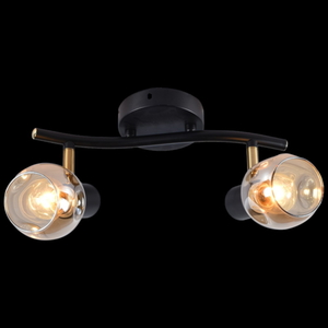 Светильник настенный (спот) 05961-0.8-02 BK+AB Е14 2*60W *2