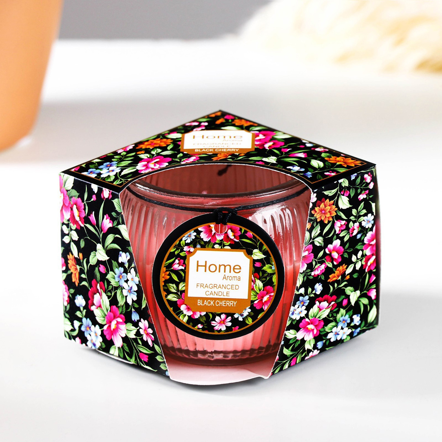 Свеча ароматическая в стекле 7х5,5см 4385142