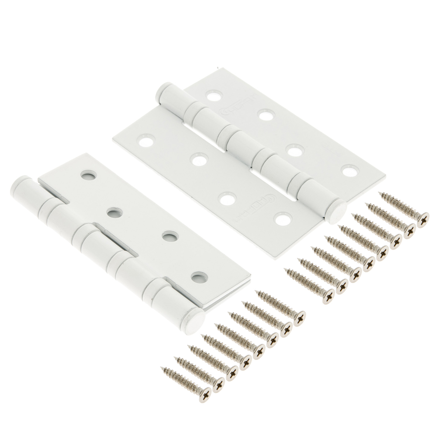 Петля универсальная 100*70*2,5мм БЕЛАЯ FHP-STD (комплект 2шт.) Нора-М *1/10/50