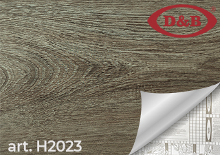 Пленка самоклеящаяся 45см*8м  2023Н темное деревоD&B (Китай)  *1/20