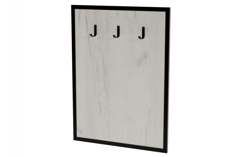 яяяяяяВешалка ХВОЯ 600*18*817мм ДУБ ГРЕЙ *1