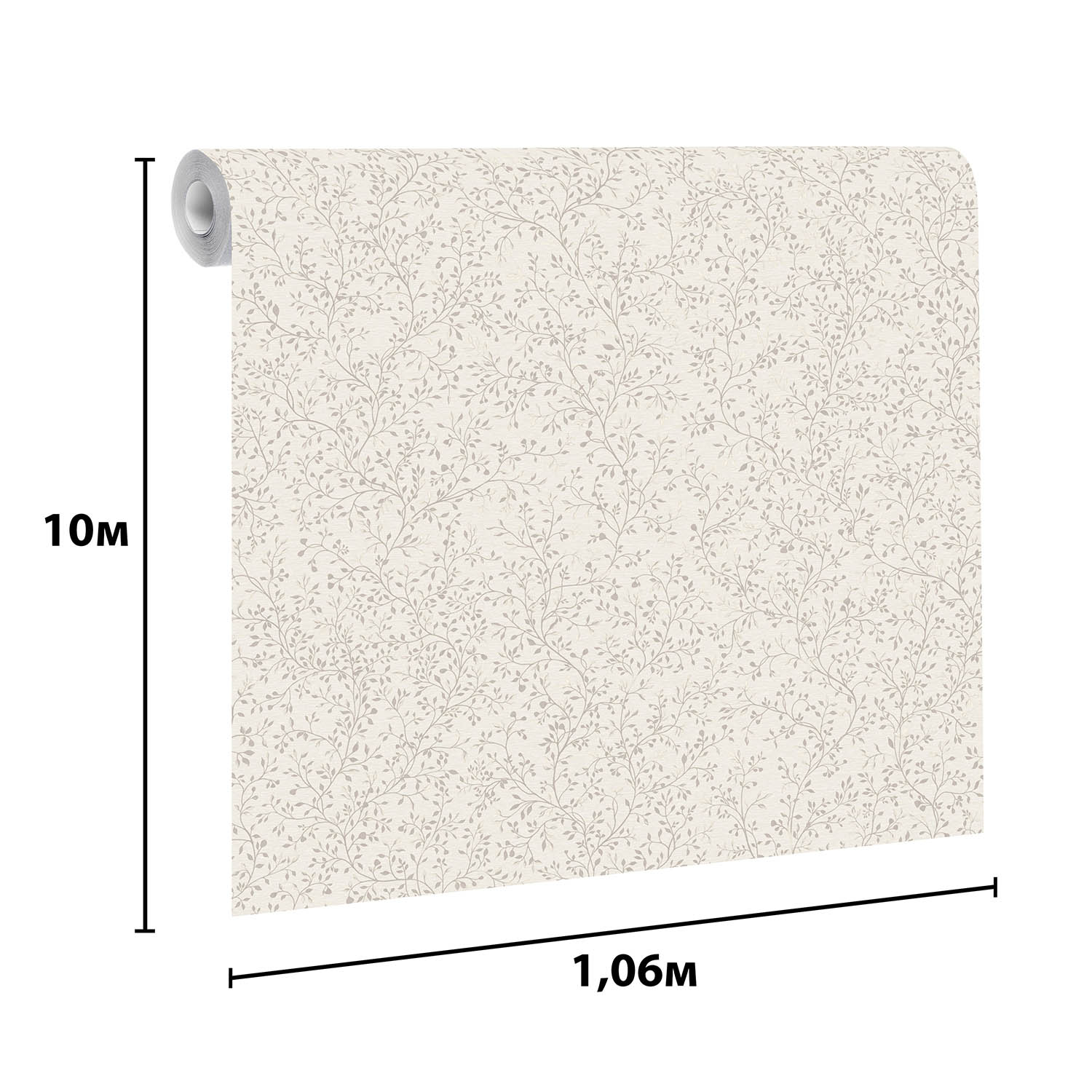 Обои флиз Elysium Коттон (бел./сер.) Е26410 1,06*10м  *1/4