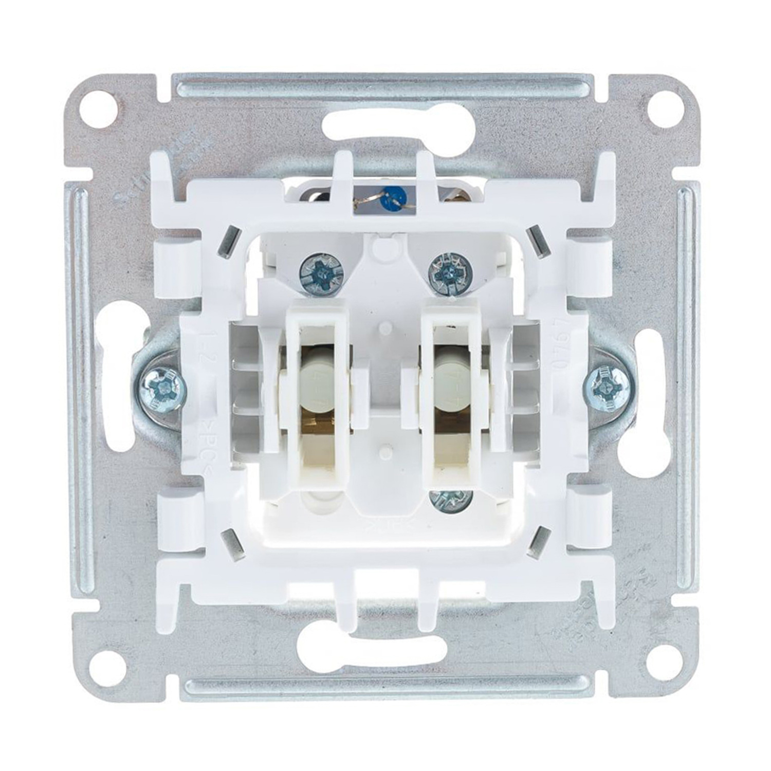 Механизм выключателя "ATLAS DESIGN" 2кл. карбон с подсветкой 10АХ  SchE ATN001053 *5/20