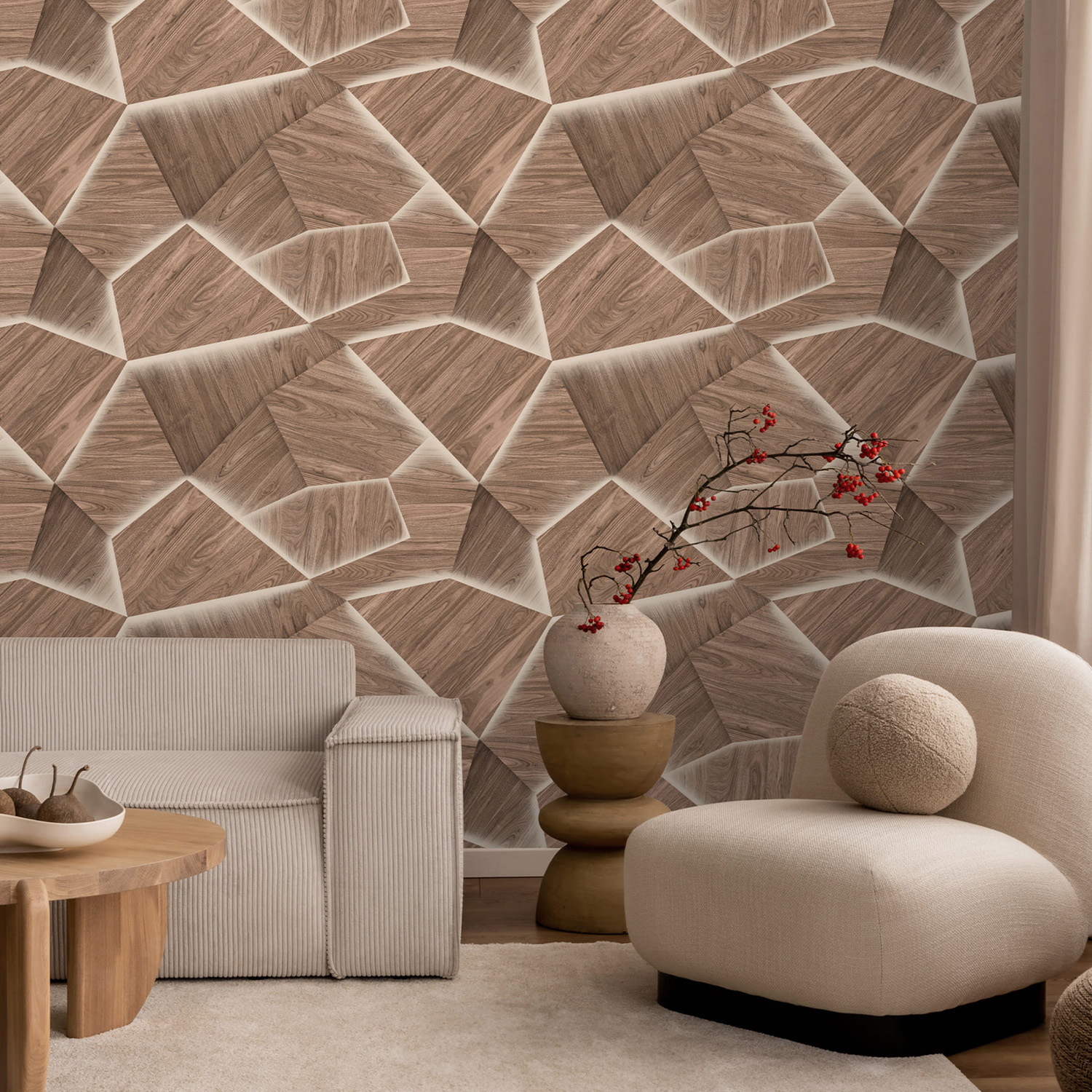 яяяОбои флиз Victoria Stenova Woody 286688 1.06*10м *6