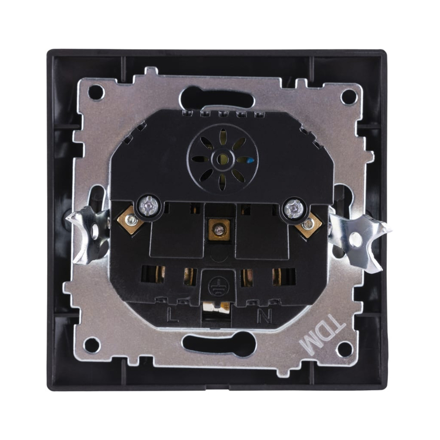 Розетка 2П+З 16А 250В + 2 USB порта 2,1А 5В шоколад "Лама" TDM