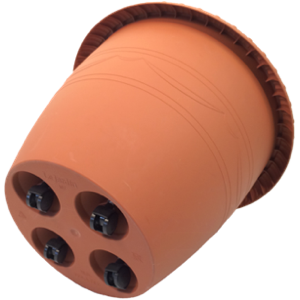 Кашпо пластм. "Lе Jardin"20,5л d верха 400мм h330мм дрен.реш.,п/корн.вент.Колёс. Террак106-4К*1/10