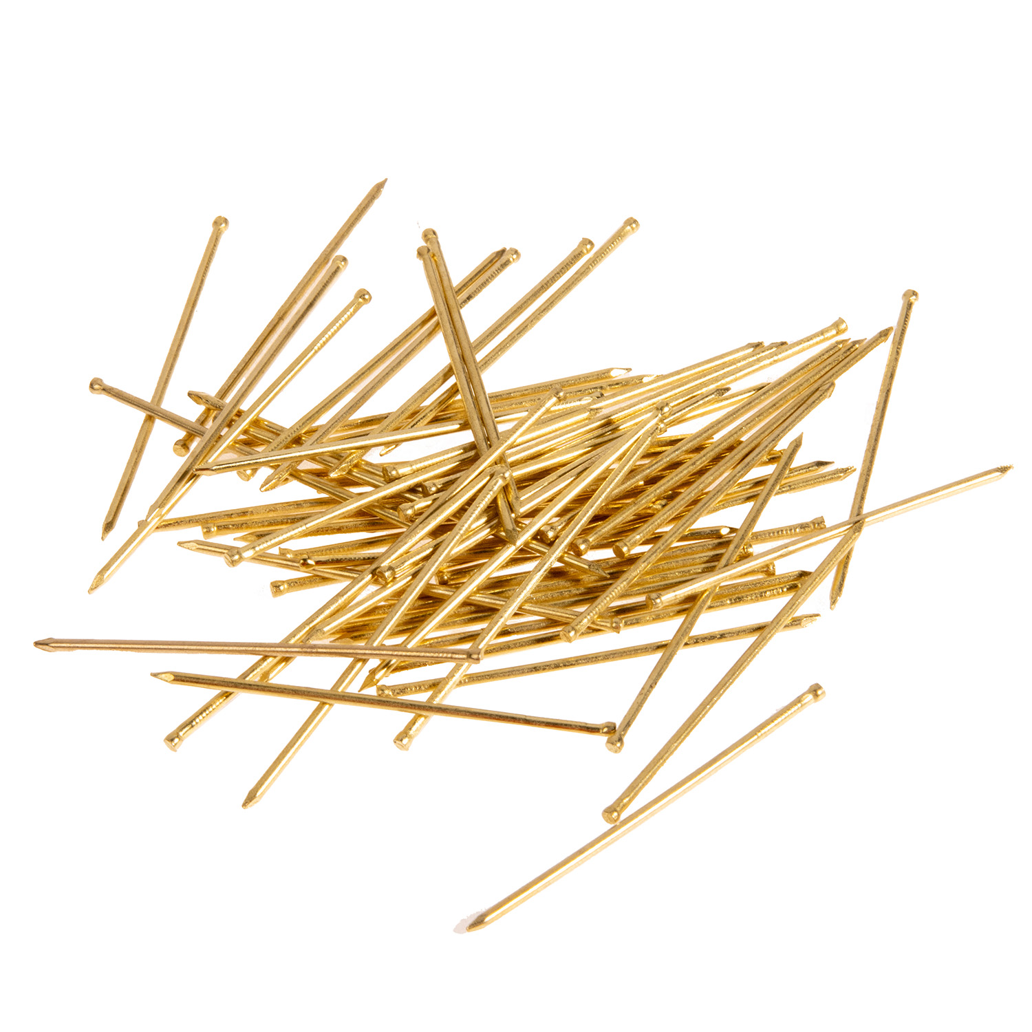 Гвозди финишные 1.4х50 мм BROZEX, 0.1 кг, латунь