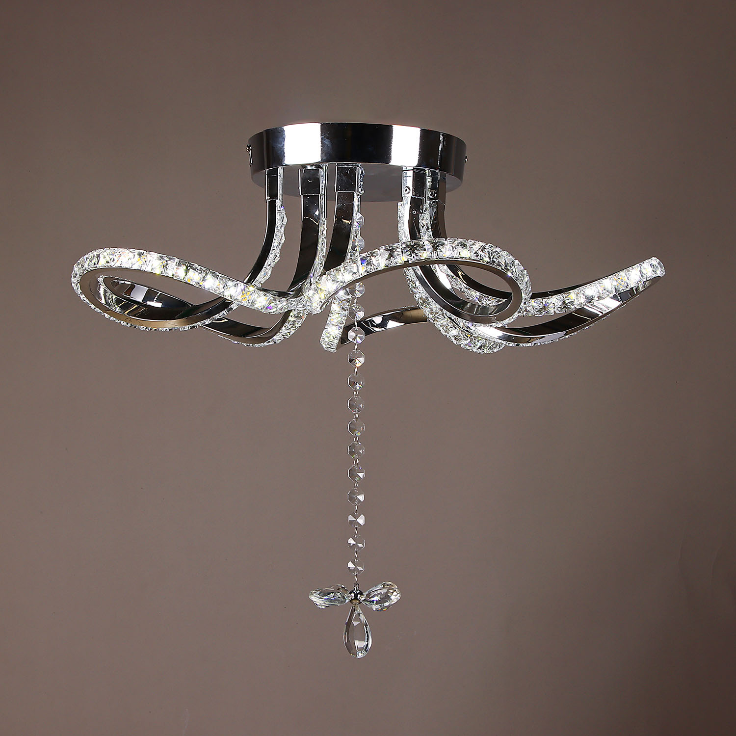 Люстра 8897/130W Chrome 500 мм 3 реж., пульт S=16м2 VERNER LIGHTING *1