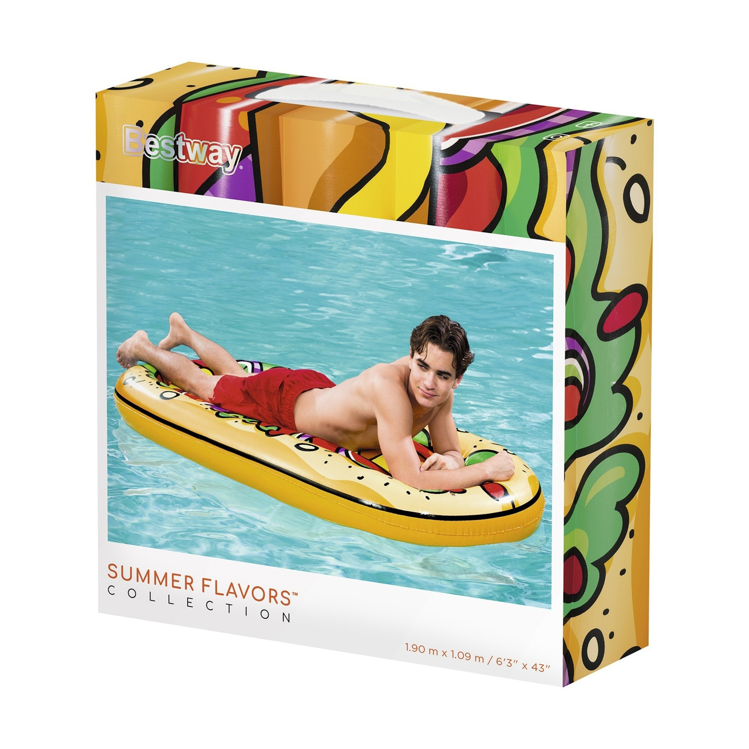 Матрас для плавания «Хот-дог», 190 x 109 см, 43248 Bestway