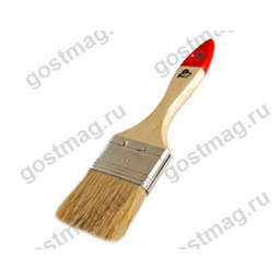 Кисть плоская  КФ-1,5 "Лазурит" (арт.0101205/0111422)  38мм пласт.ручк.искусст.щетина *12/720