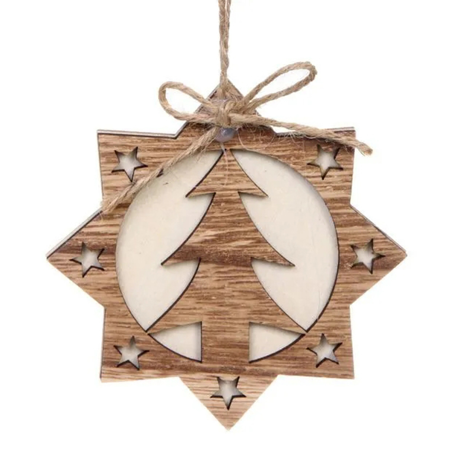 Подвеска "Снежинка - Ёлочка" 10*10 см