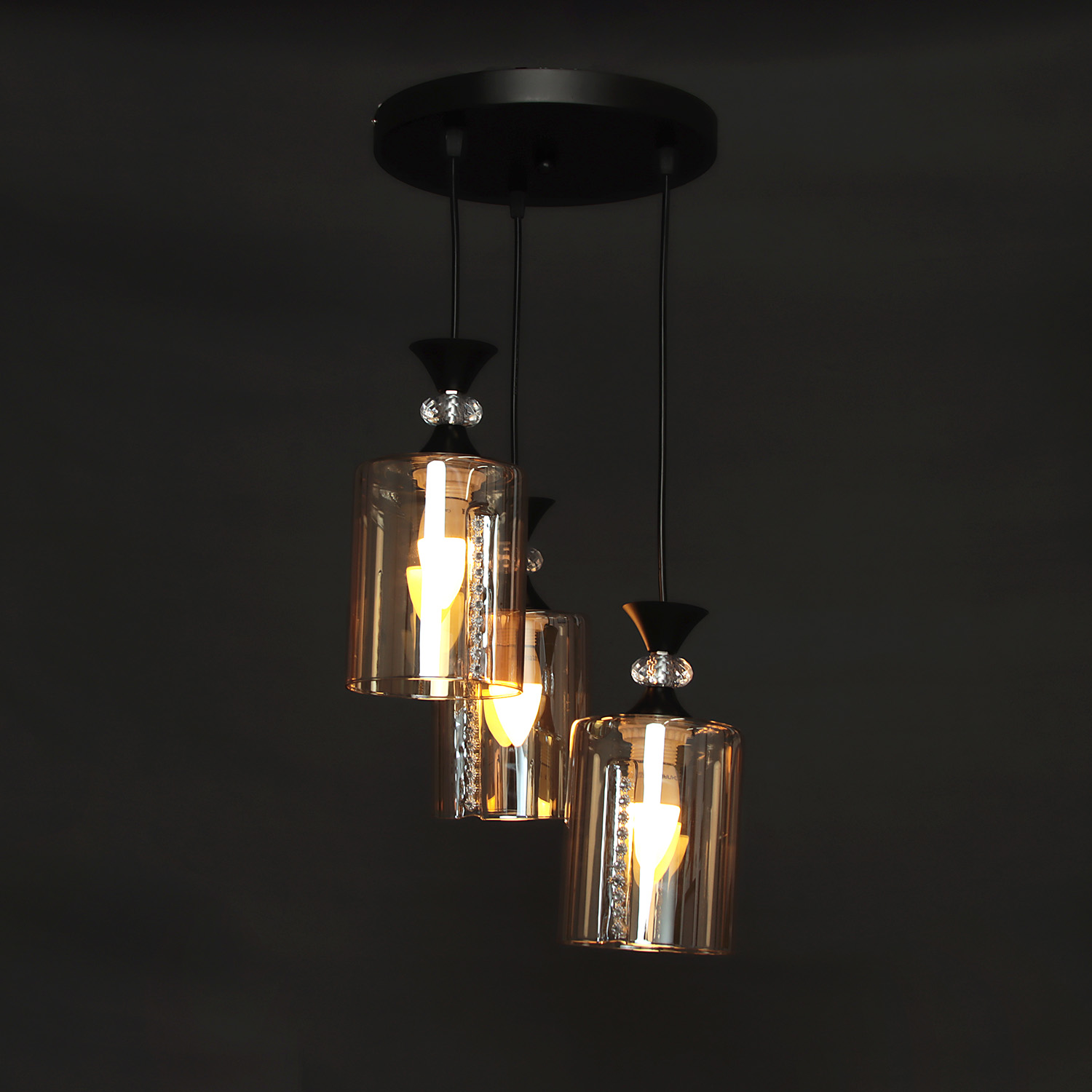 Люстра N5601/3H 3*40W  E27 (d-320; h-300/h800)  VERNER LIGHTING *1