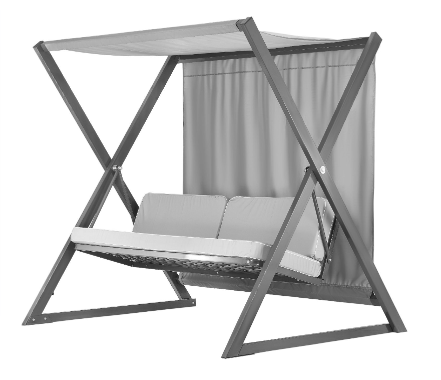 Качели садовые "Сакура", 2100*1640*1950, труба 80*40мм, (350кг) (Беларусь) *1/7 Качели садовые "Сакура", 2100*1640*1950, труба 80*40мм, (350кг) (Беларусь) *1/7