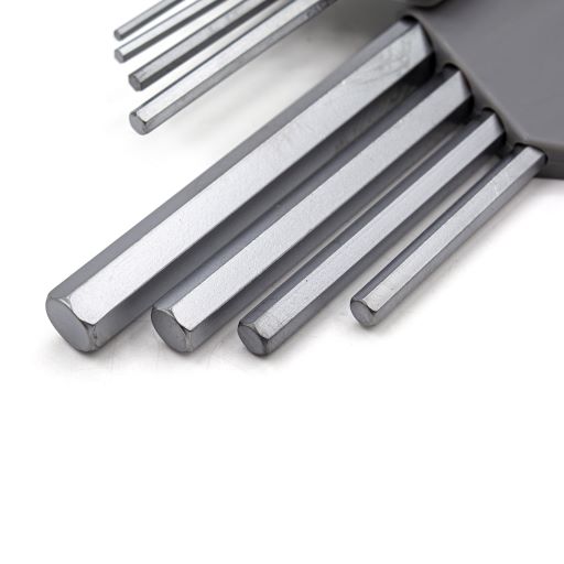 Набор ключей имбусовых 9 шт 1,5-10 мм удлиненные Cr-V сатин HEX.арт.43-2-109 Ремоколор *1/6/60