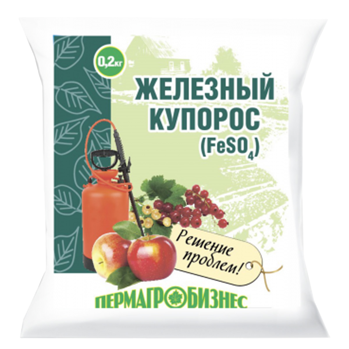 Железный купорос Пермагробизнес, 0,2 кг