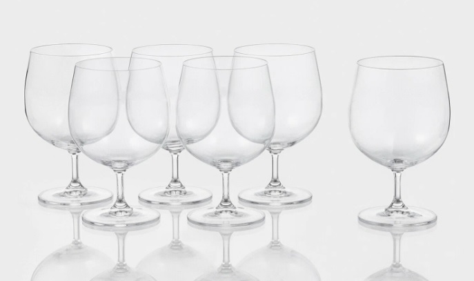 Набор бокалов стекло "BOHEMIA" "Пион" 380мл 6шт д/пива 40976/380 "KRYSTALEX" *1/8