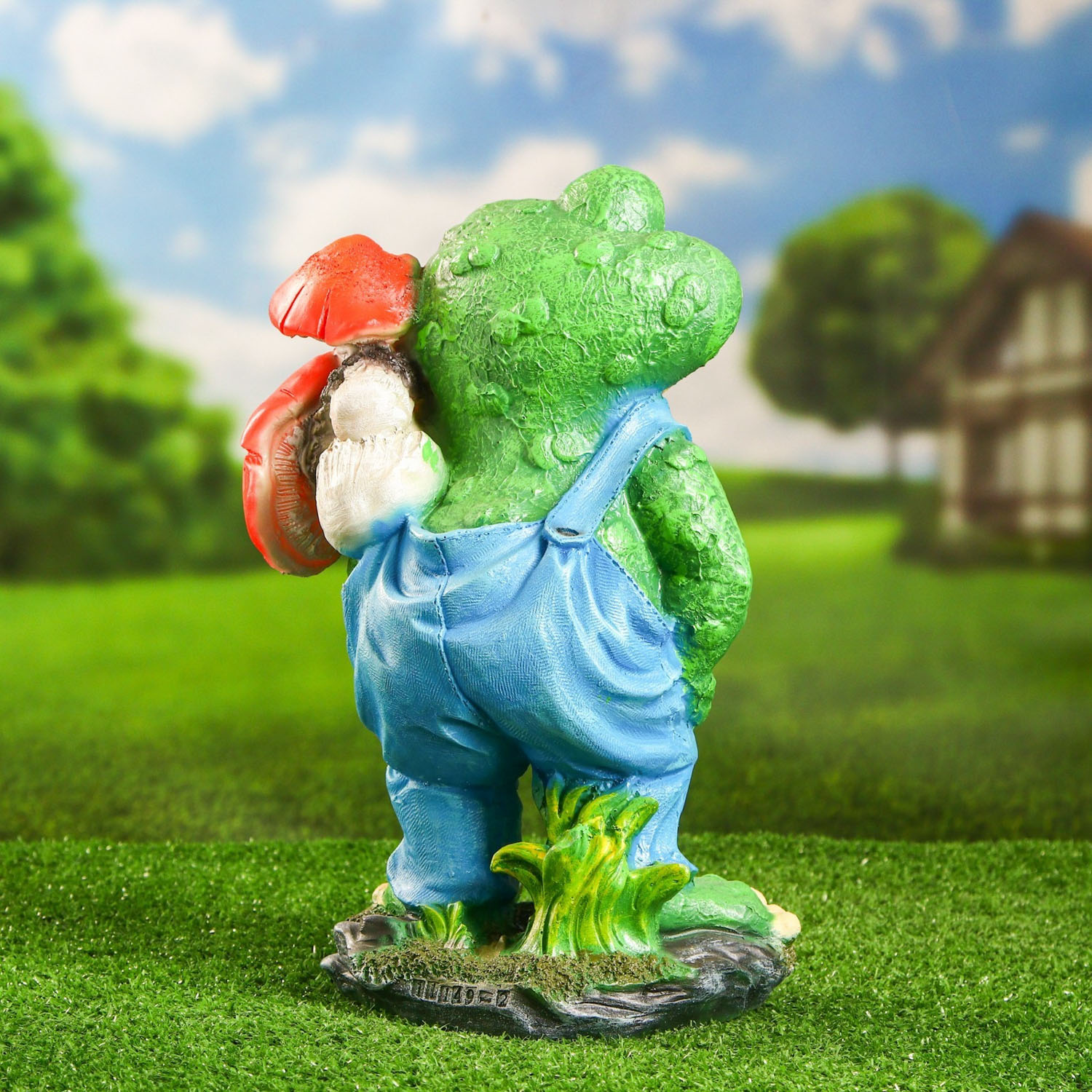 Садовая фигура "Лягушонок с грибом" 23х34см 9577983