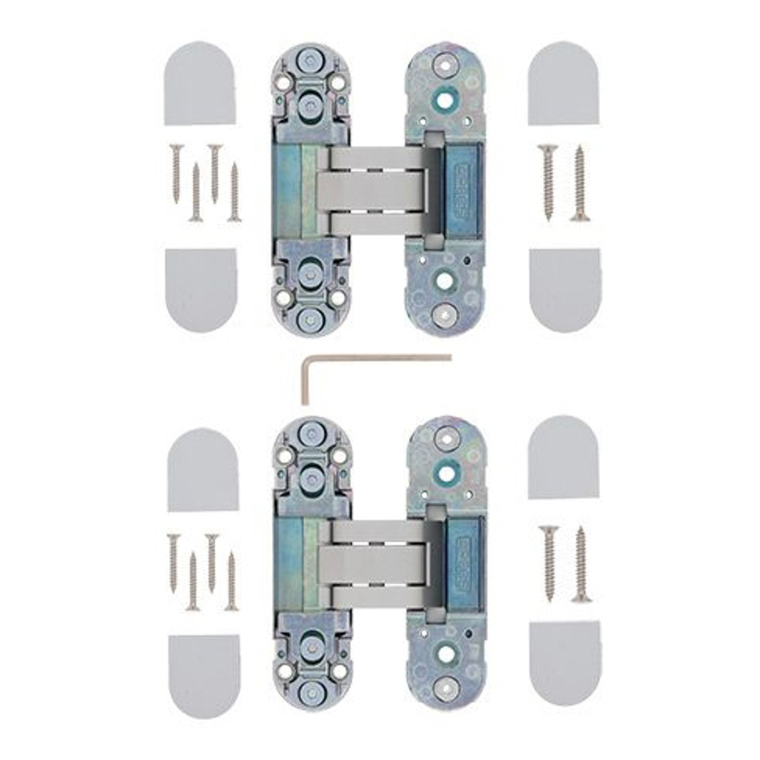 Петля скрытая 110*30-3D-Z-CRM ХРОМ матовый АПЕКС *2/10/100