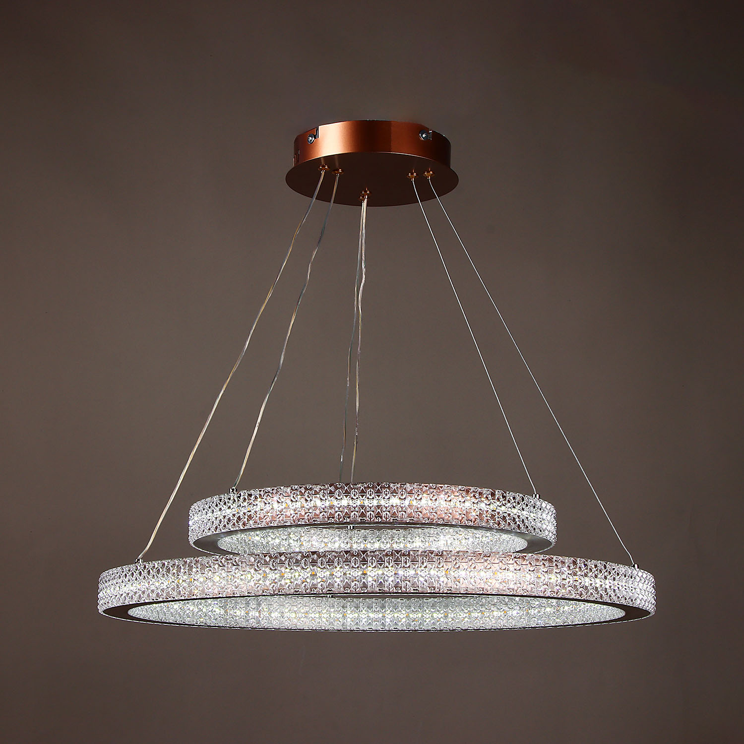 Светильник подвесной светодиодный 9200(9238)/240W coffee 600+400мм 3реж., пульт S=20м2 VERNER LIGHTING *1