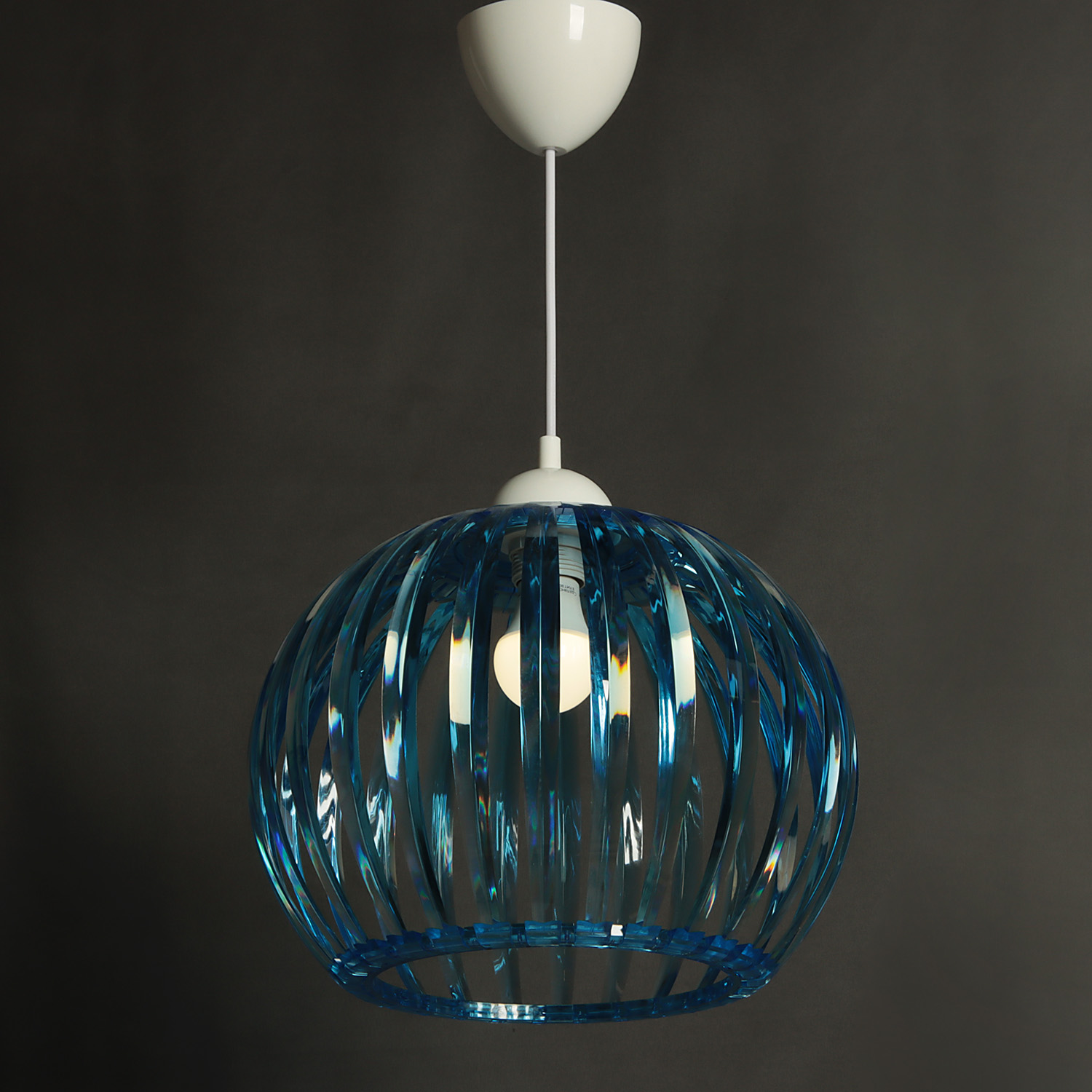 Люстра 0336/1 Е27 15Вт синий S=2м2  *1