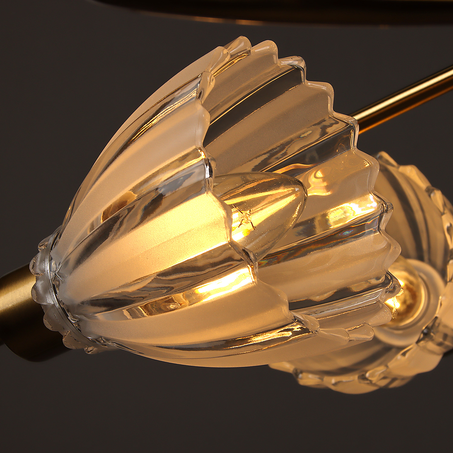 Люстра N6435/5 COP 5*40W E14 220V (d-600; h-165) VERNER LIGHTING *1