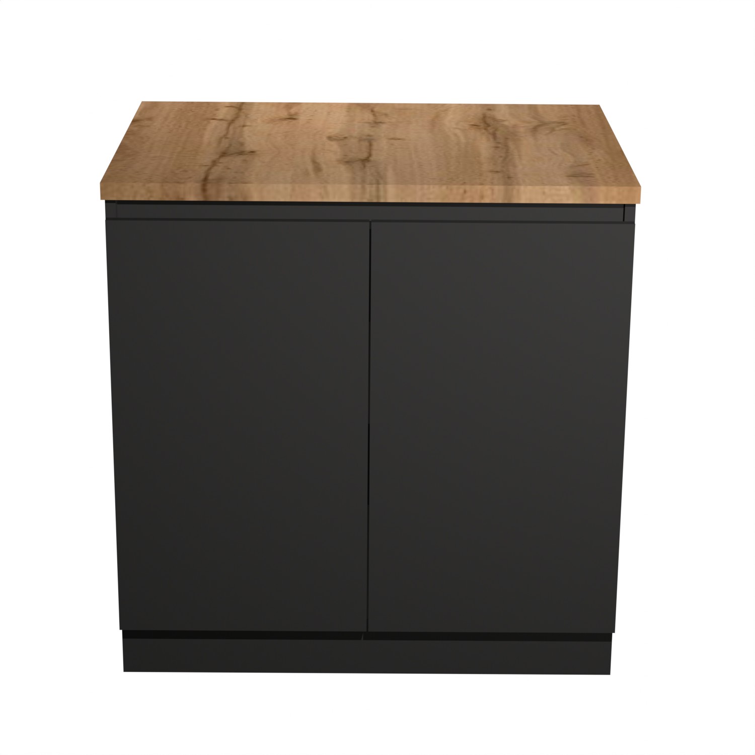 Шкаф напольный 800х850х480 мм BROZEX-WOOD Next, с двумя дверцами, графит