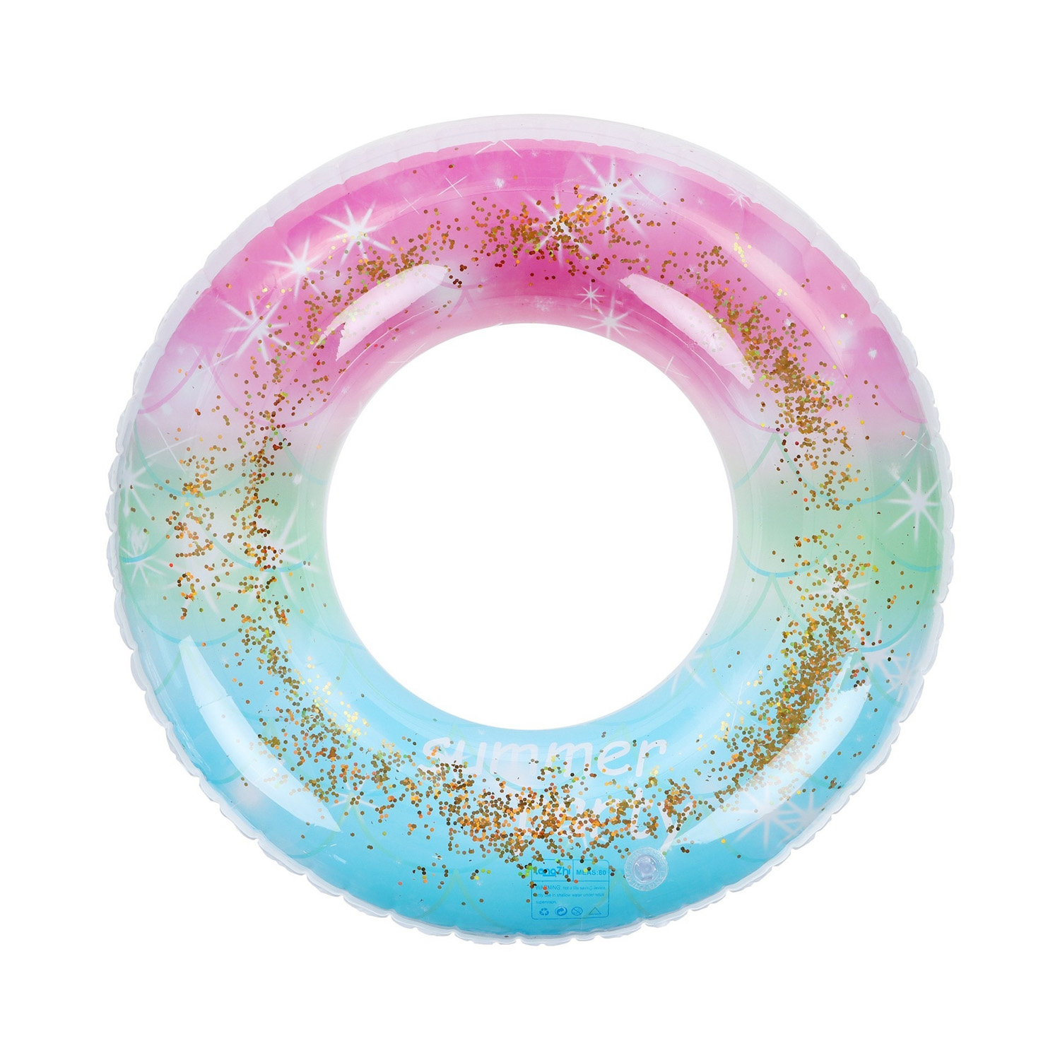 Круг для плавания "Летний движ" 90 см с ручками   9378684