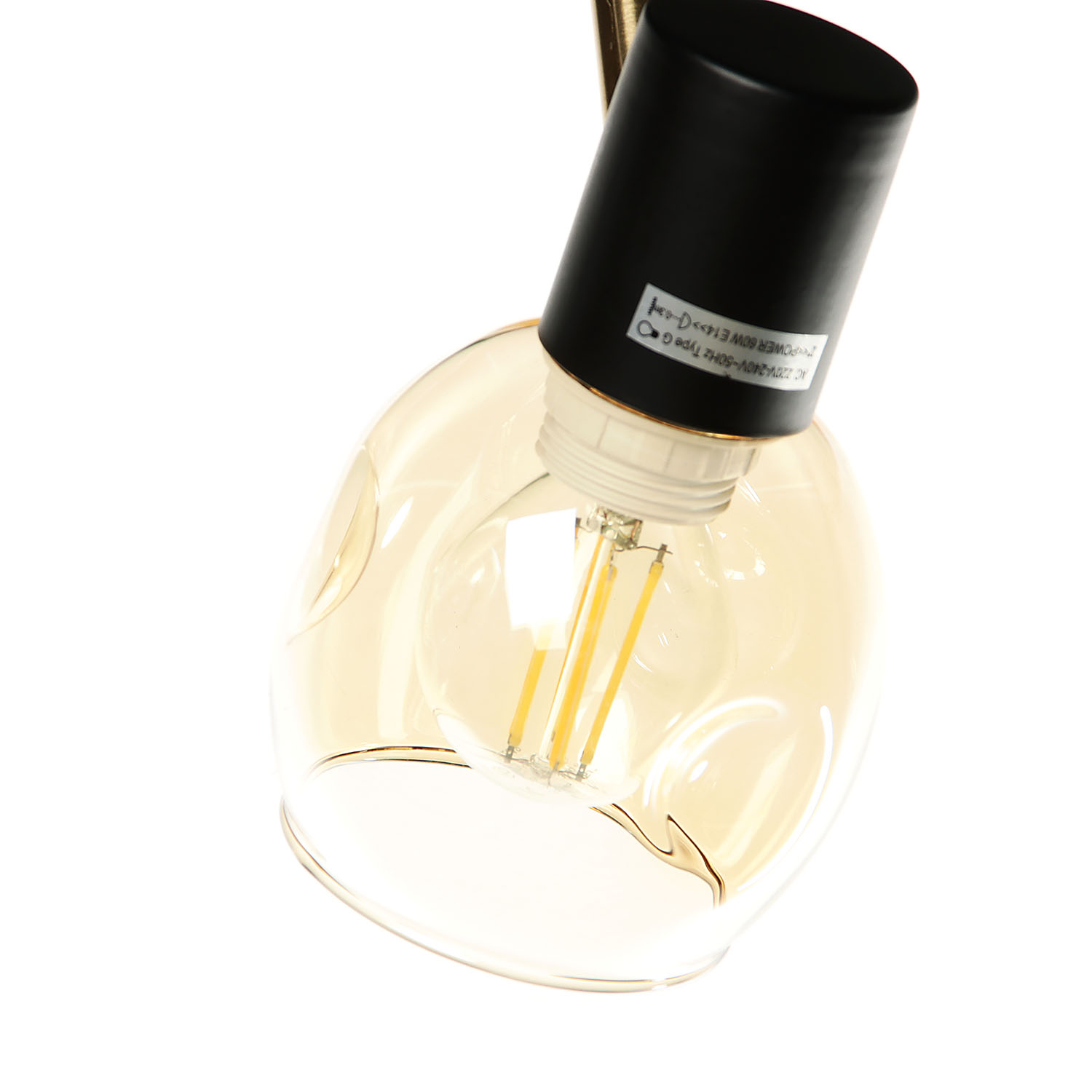 Светильник настенный (спот) 05961-0.8-02 BK+AB Е14 2*60W *2