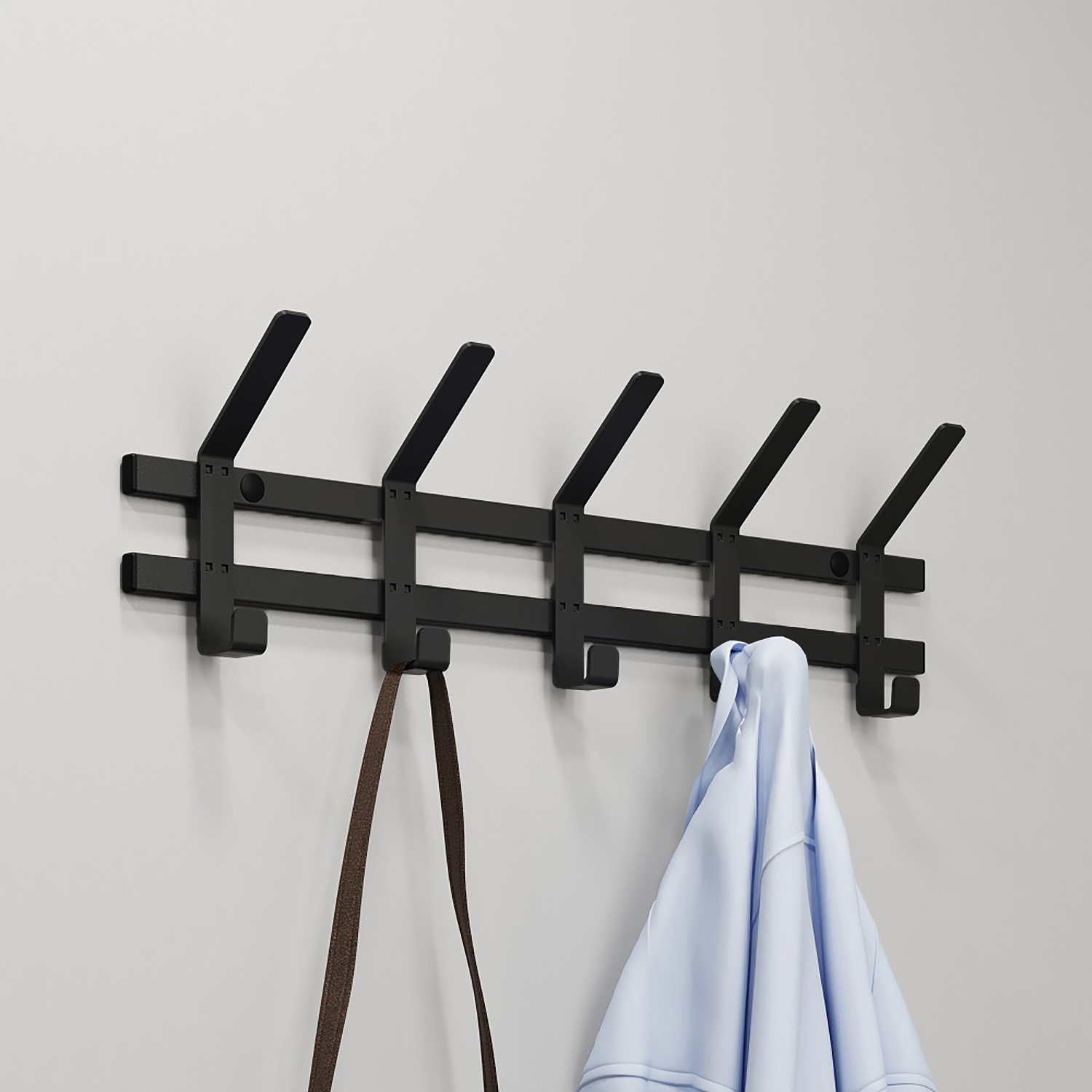 Вешалка настенная "Торонто 5" 604х174х91мм Черный ВНТ5 Ч ("ЗМИ") *1 Вешалка настенная "Торонто 5" 604х174х91мм Черный ВНТ5 Ч ("ЗМИ") *1