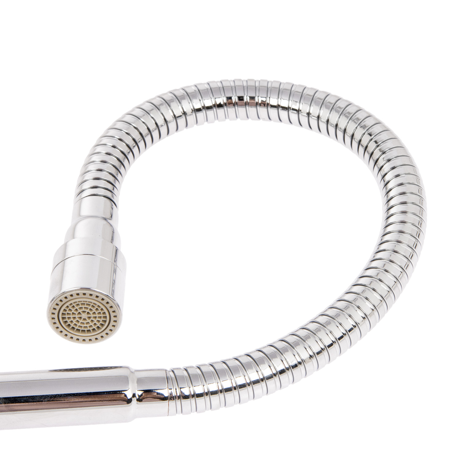 Смеситель для кухни Milardo Meal хром глянцевый, гибкий излив + душевая насадка M07SB2FM05 *1/10