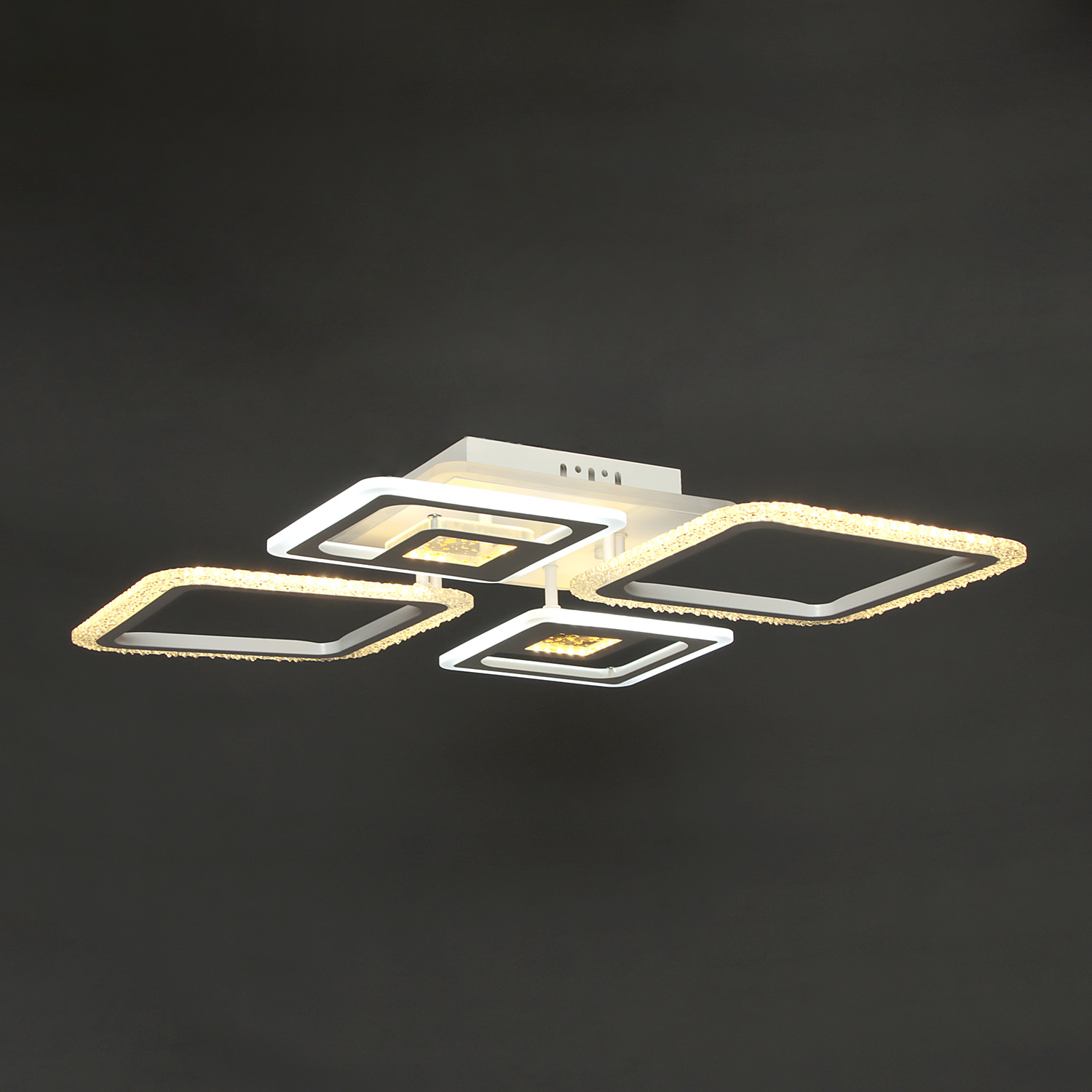 Люстра YH833/2+2 LED 3000K-6500K+RGB (d-730; h-100) пульт VERNER LIGHTING *1