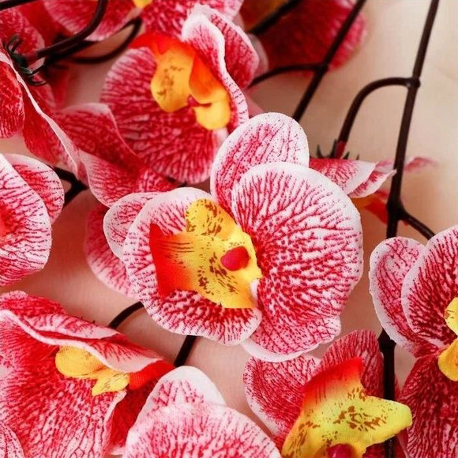 Цветы искусственные "Орхидея фаленопсис" 8х80 см, розовый микс 4301701