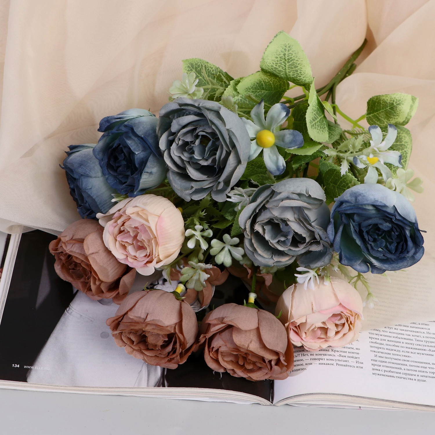 Букет "Роза антураж" 5х28 см, микс   9913419