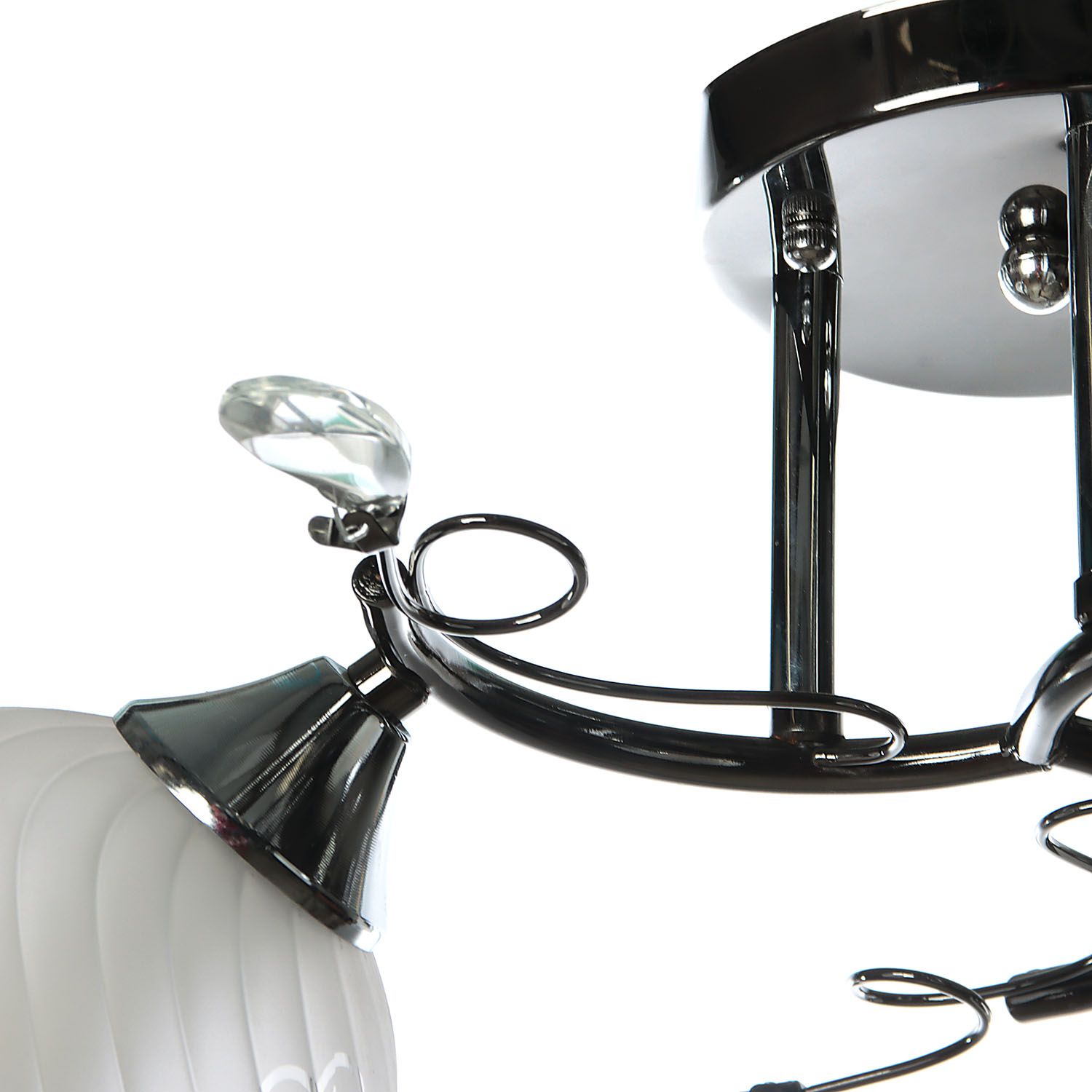 Люстра Verner Lighting А2662/3, 40 Вт, Е27, 3 лампы, черный/хром