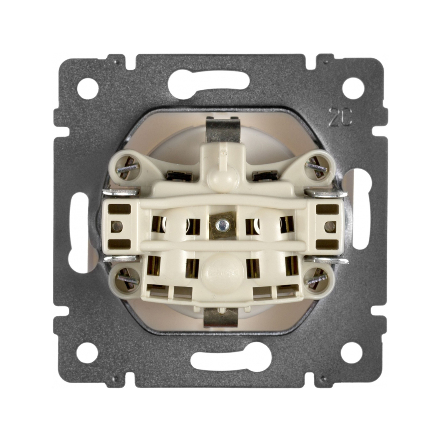 Механизм розетки "Valena" 1-м.  с заземл, бел. Leg 774420  *1/10