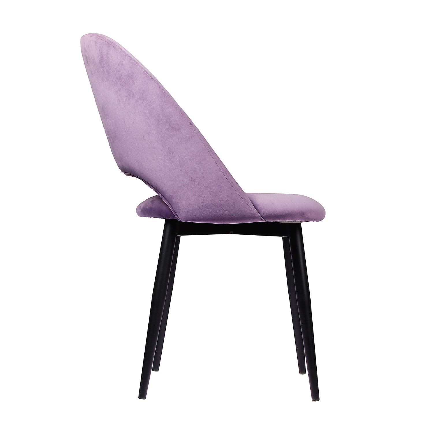 Стул FORPOST Сэнди, 54x90x41 см, велюр конфетти плюм, сиреневый
