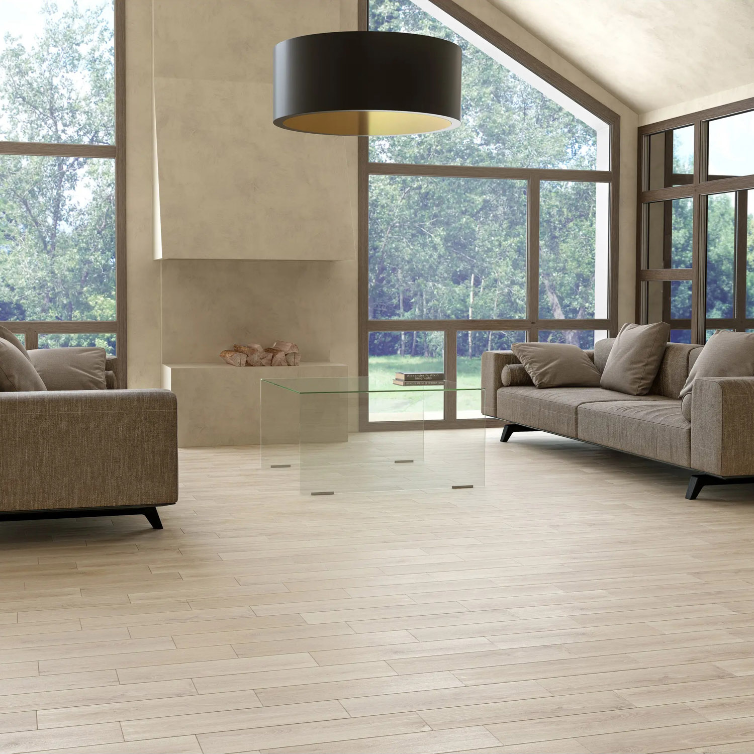 Керамогранит 1.31 м² Global Tile Мускат GT52VGNG, 594x147x9 мм, светло-бежевый