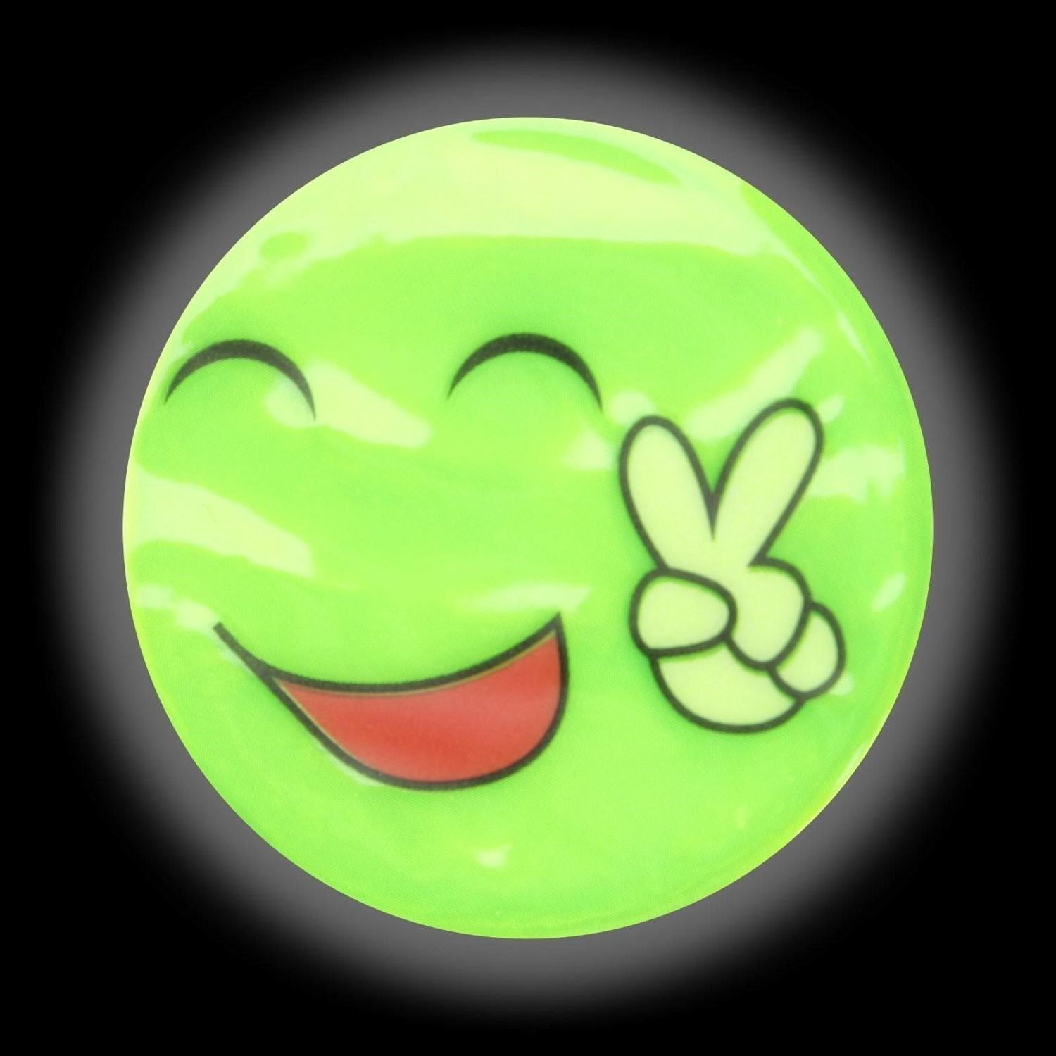 Светоотражающая наклейка смайлы d5см (4 шт на листе цена за лист) жёлтый АУ 2610513