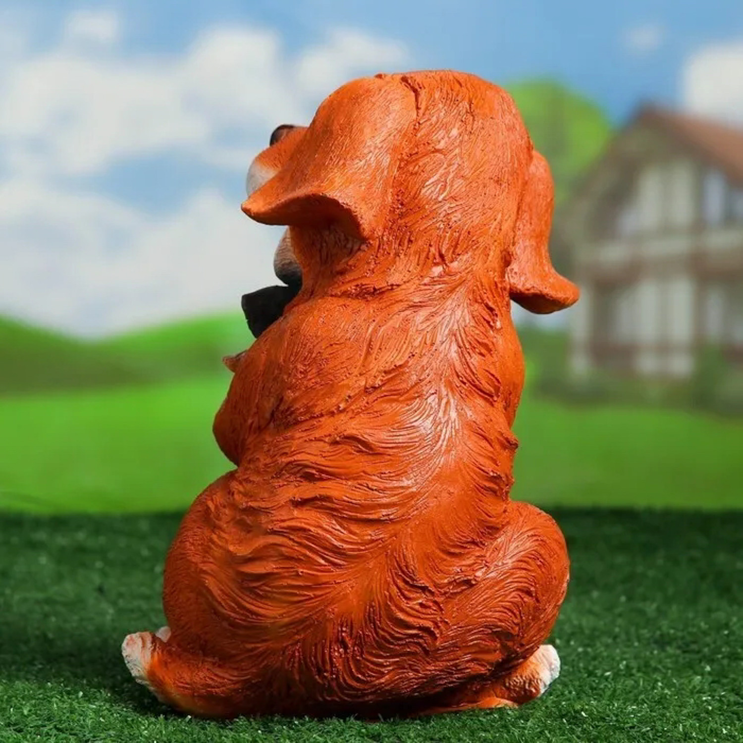 Садовая фигура "Щенок с котёнком" сидящий   1318423