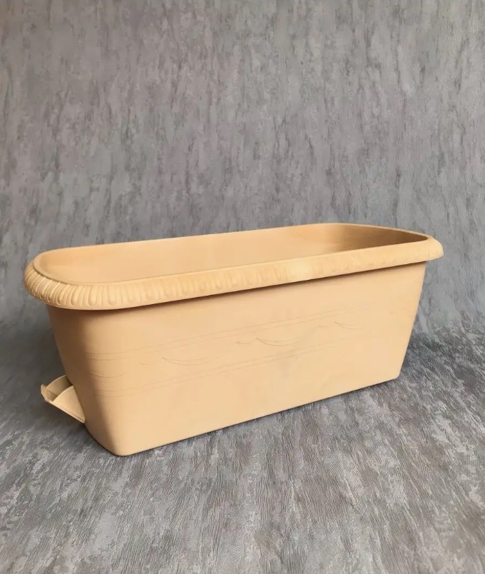 Ящик д/цветов пластм. "Lе Jardin" 40х19х15см с др.реш. прик.вент. Золотой мр.108-29 (Tek.A.Tek)*1/10