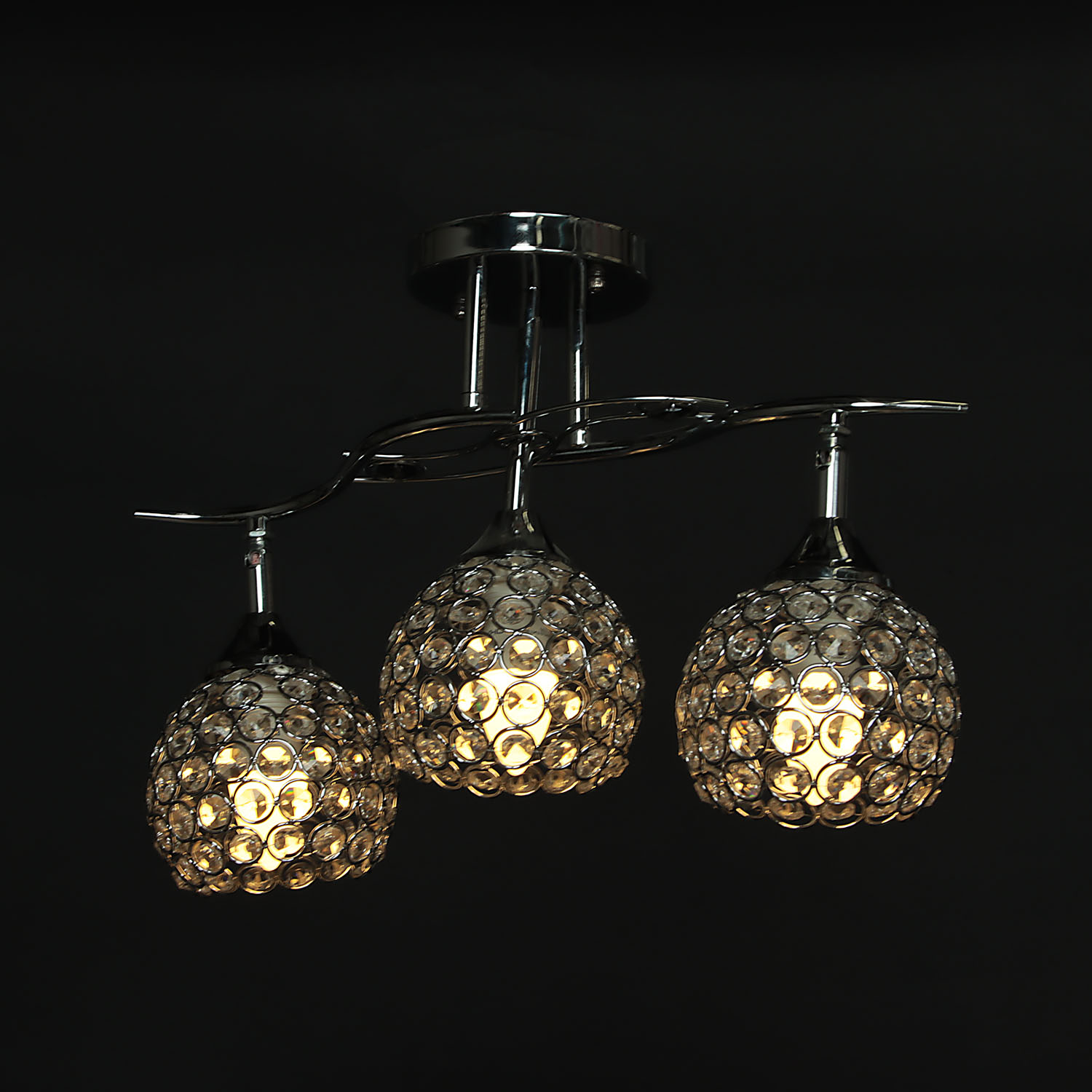 Люстра Verner Lighting А1374/3, 40 Вт, Е27, 3 лампы, хром