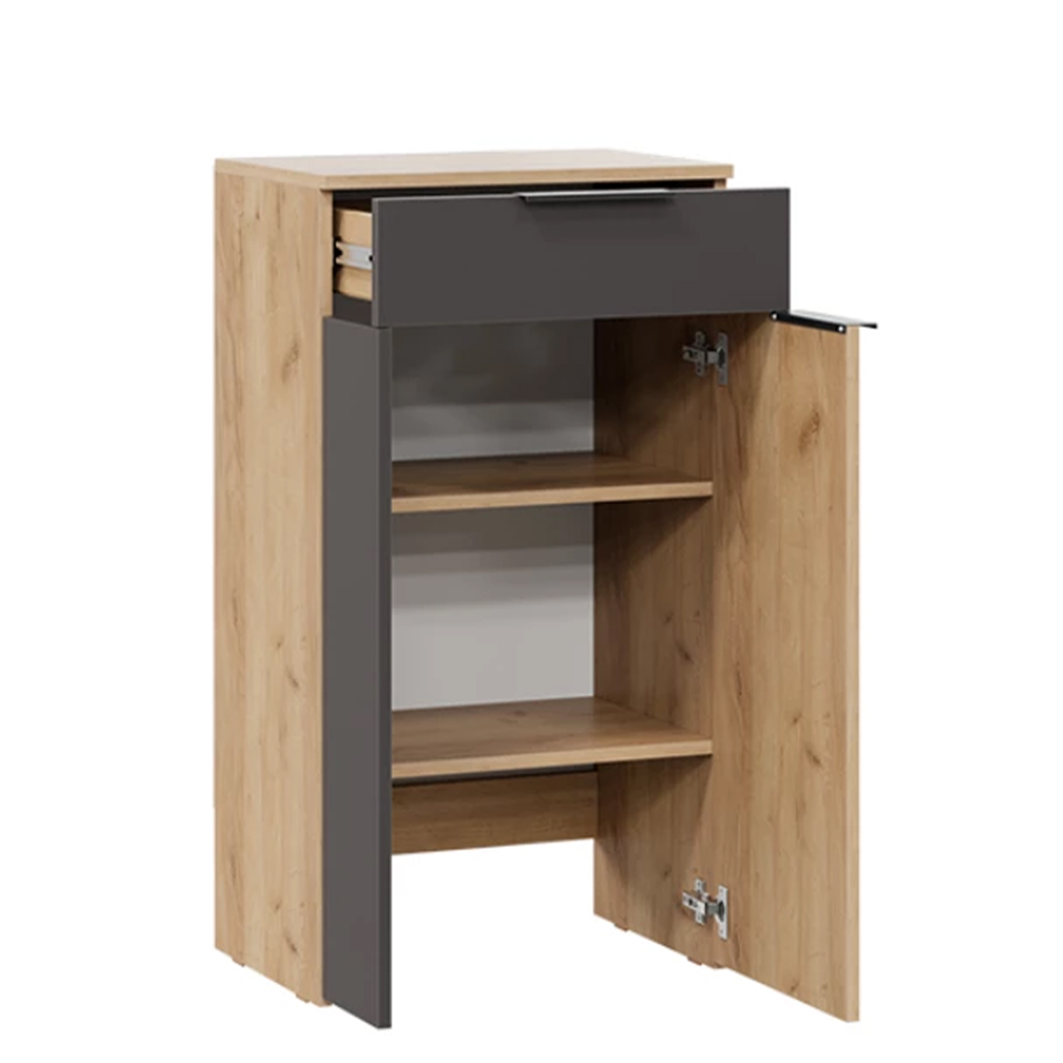 Набор мебели для прихожей АСТИ тумба для обуви Дуб крафт золотой/антрацит *1