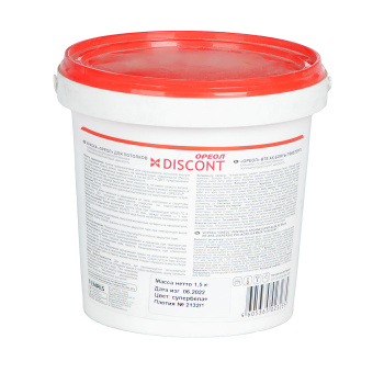 Краска акриловая для потолков 1,5 кг Дисконт Ореол *1/6/336