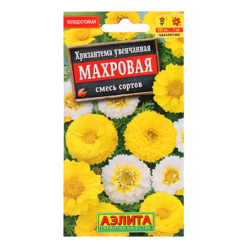 Семена Хризантема Махровая смесь увенчанная 0,2гр  Аэлита цв *10/200