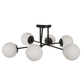 Люстра Verner Lighting N3142/6, 40 Вт, E27, 6 ламп, черный