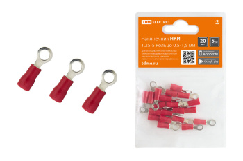 Наконечник НКИ 1,25-5 кольцо 0,5-1,5мм (20шт) TDM SQ0568-0002 *1/30